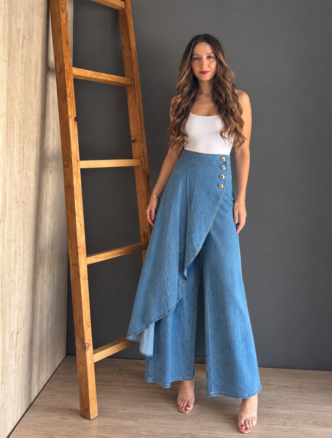 Denim Oveday Pants Med Blue