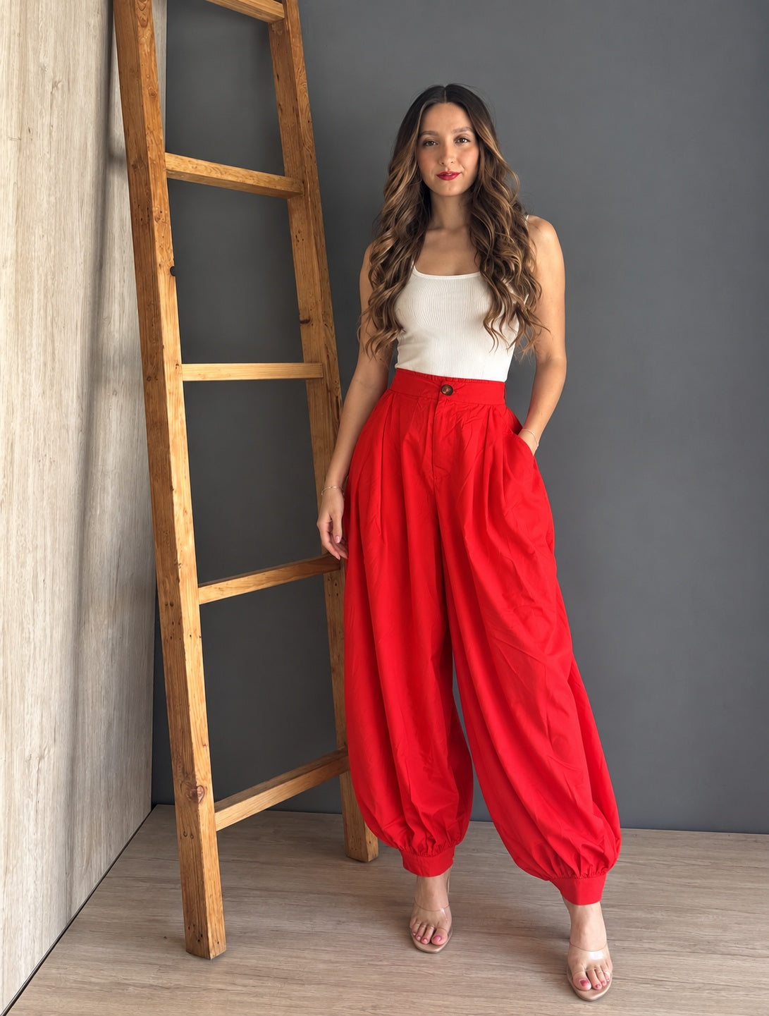 Red Safari Pants