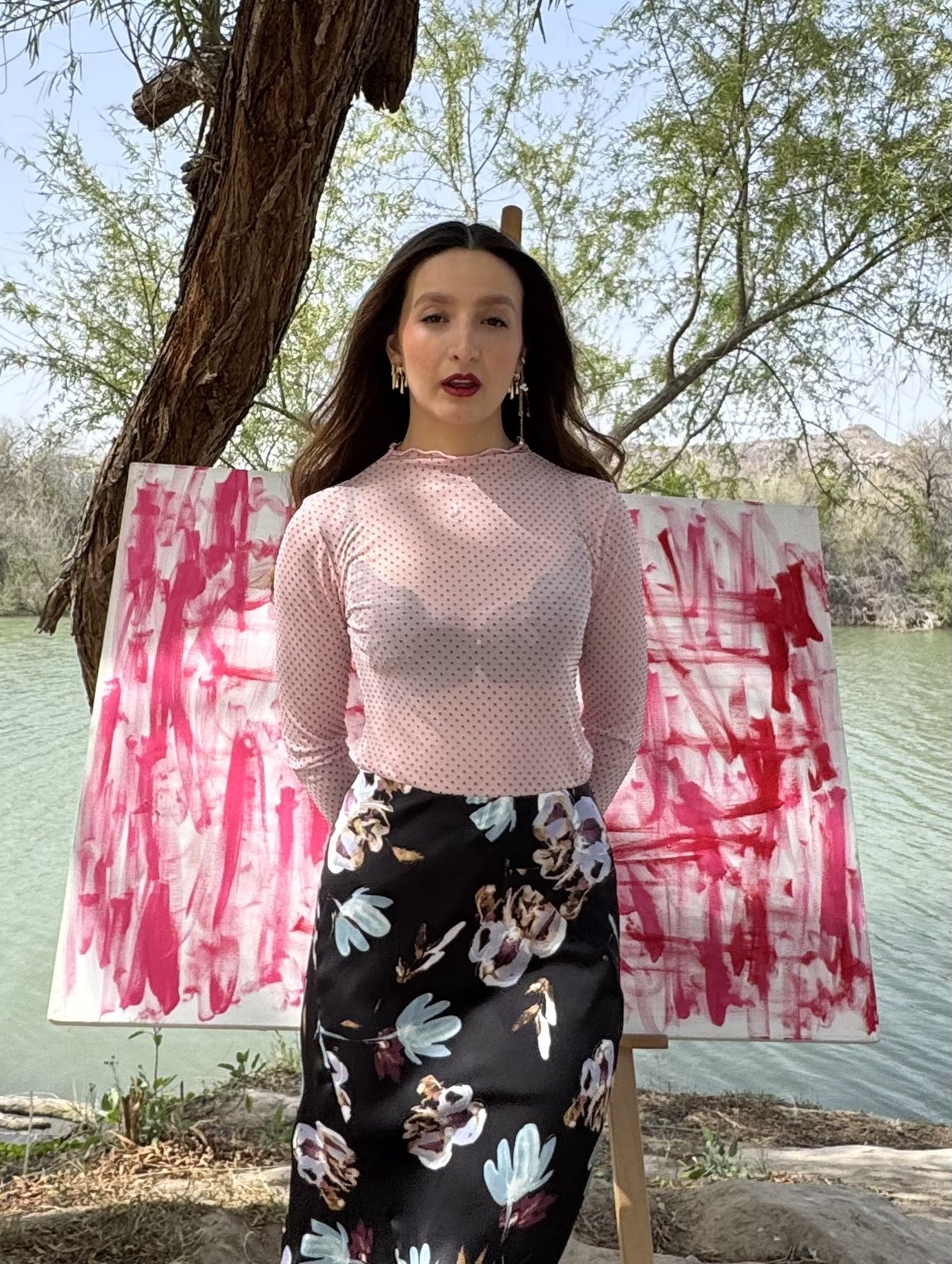 CHLOE POLKA DOT BLOUSE