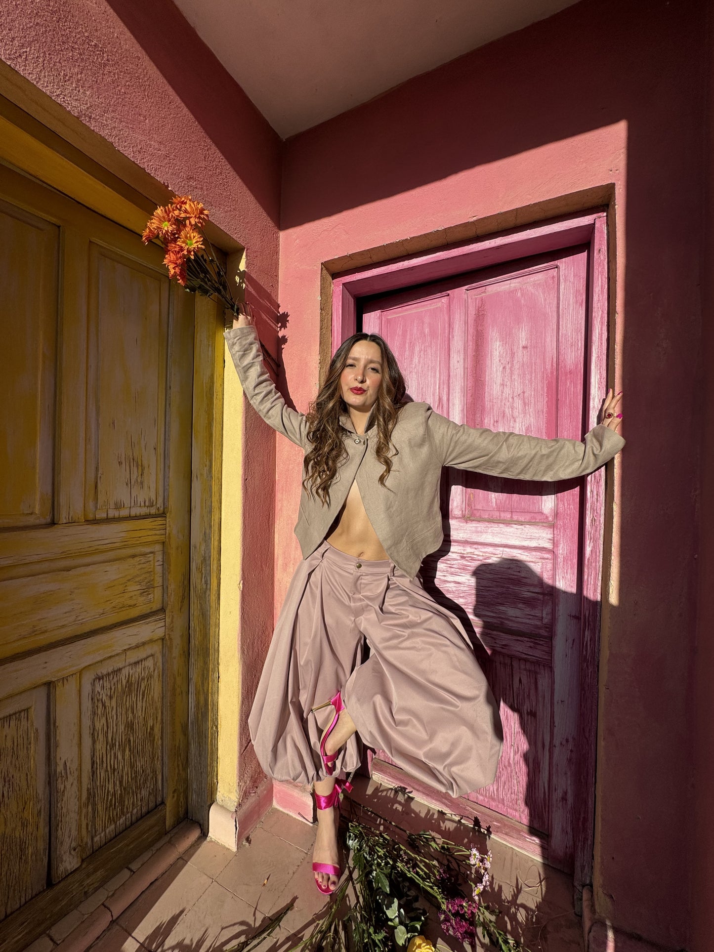 ELIANA LINEN BLAZER