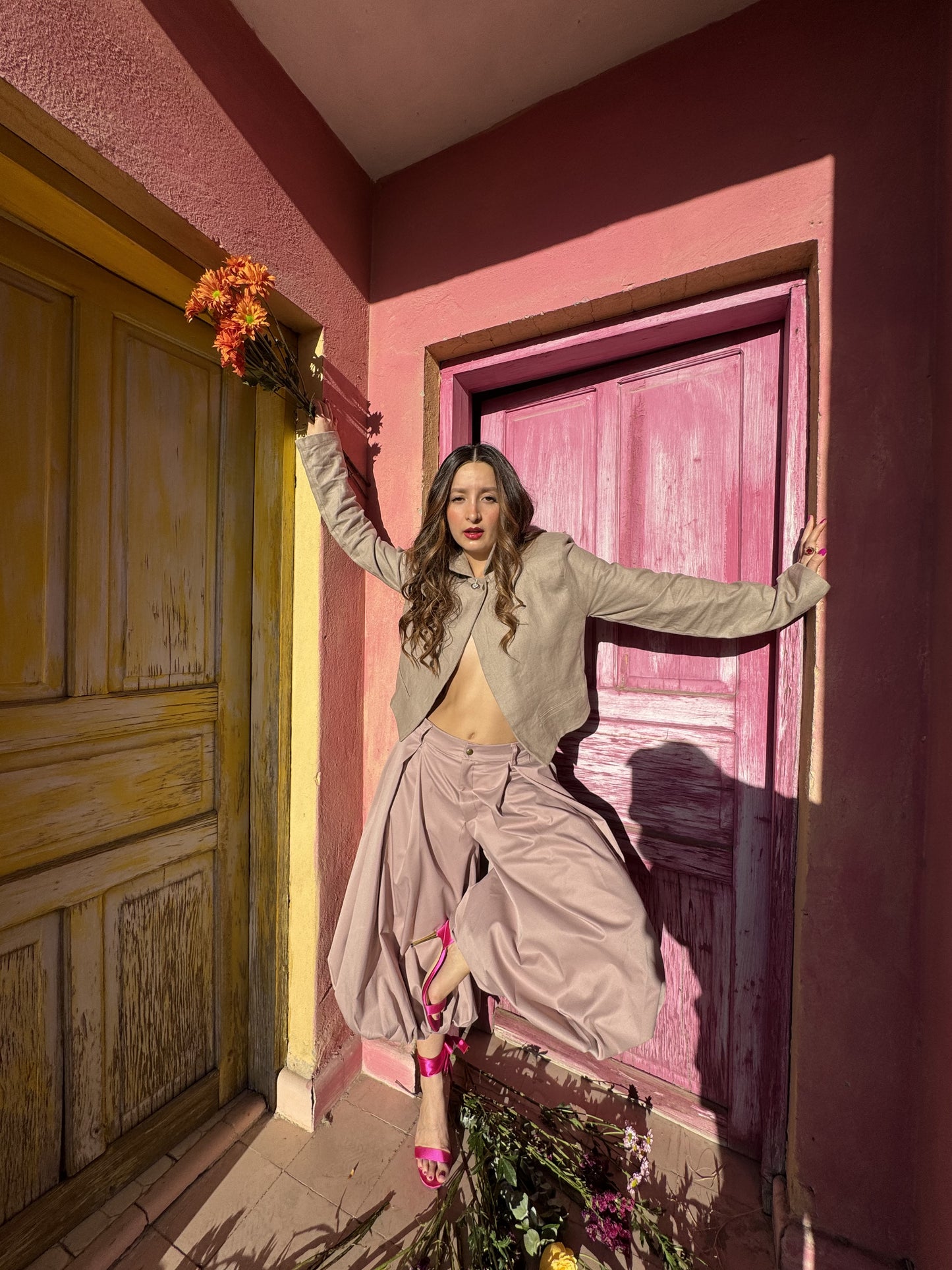 ELIANA LINEN BLAZER