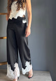 Black Pants Lace Details – Negro negro - vista 1