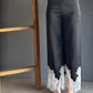 Black Pants Lace Details – Negro negro - vista 4