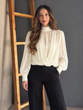 Draped Top Ivory