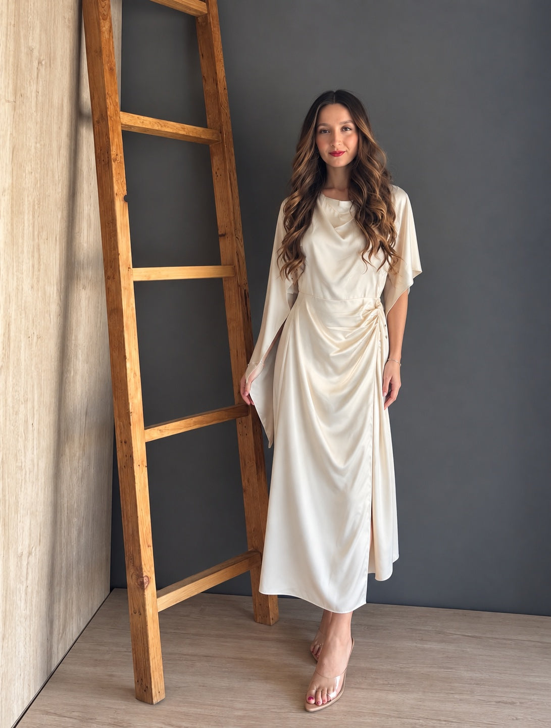 Bone Long Dress