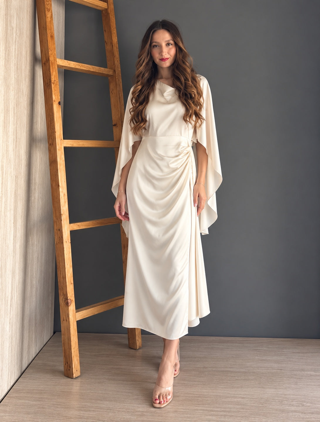 Bone Long Dress