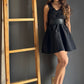 Black Lace Neck Mini Dress /M – Negro negro - vista 3