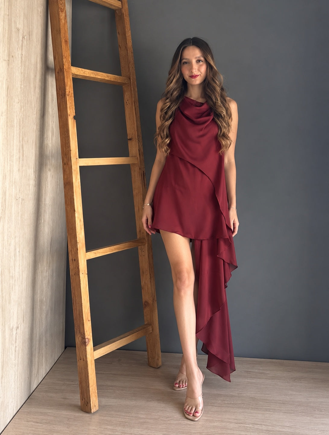 Bordeaux Mini Dress
