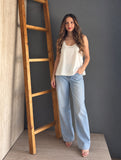 Cloud Dancer Deep Satin Top