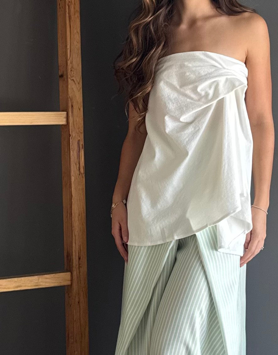 White Knit Top – Blanco blanco - vista 4
