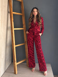 Wine Tailored Suit