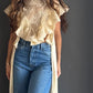 Beige Lace Crop Top – Nude nude - vista 3