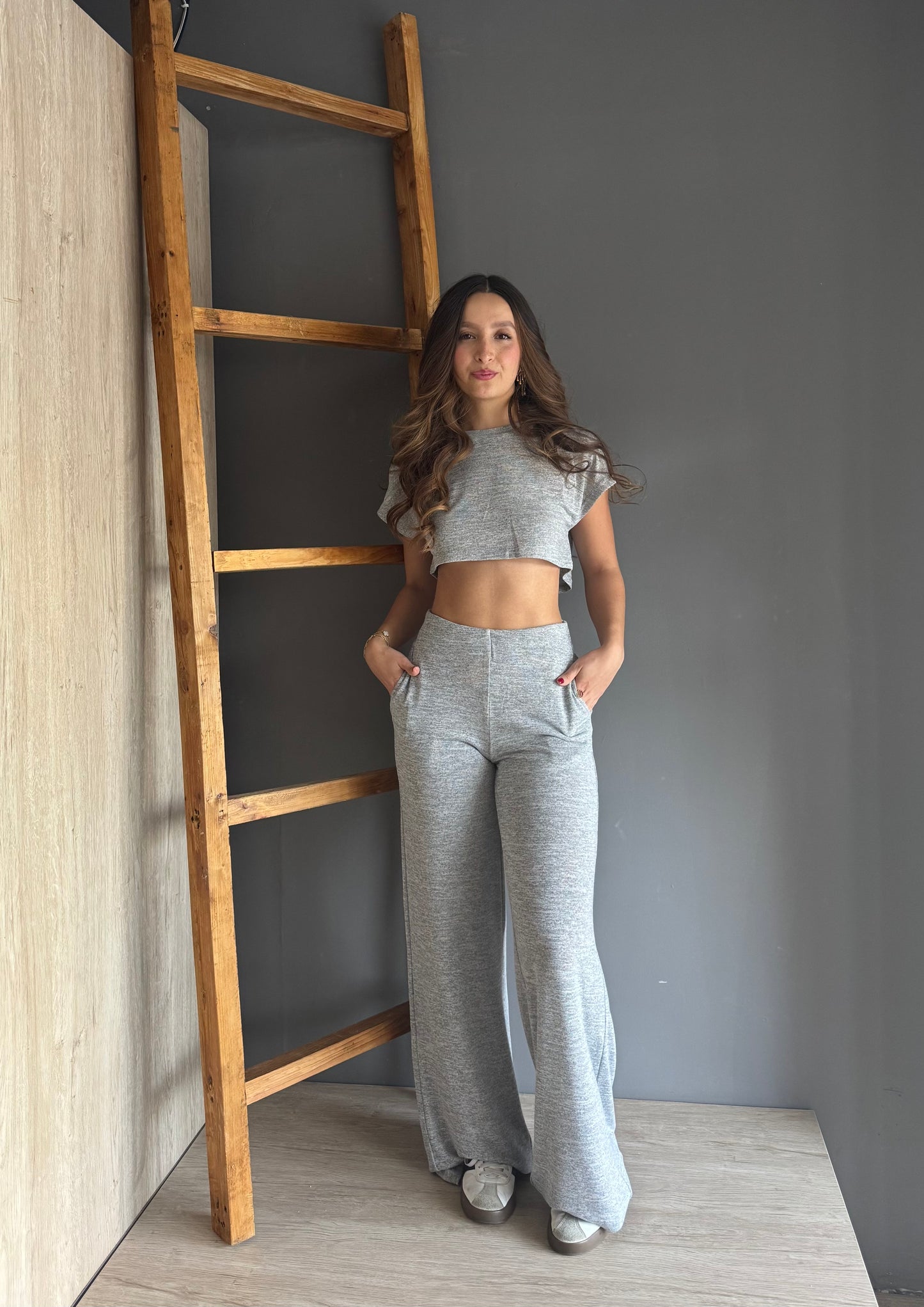 Lory Two Piece Set Heather Grey – Gris gris - vista 1