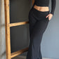 Muse Ribbed Wrap Lounge Set Black – Negro negro - vista 2