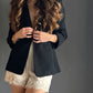Black Open Blazer – Negro negro - vista 1