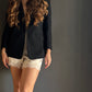 Black Open Blazer – Negro negro - vista 3
