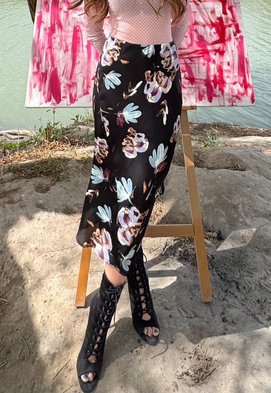 Printed Midi Skirt – Multicolor multicolor - vista 1
