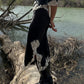 Satin Lace Skirt – Negra Y Blanca negra y blanca - vista 1