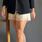 Satin Lace Shorts – Champagne Claro champagne claro - vista 2