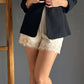 Satin Lace Shorts – Champagne Claro champagne claro - vista 4