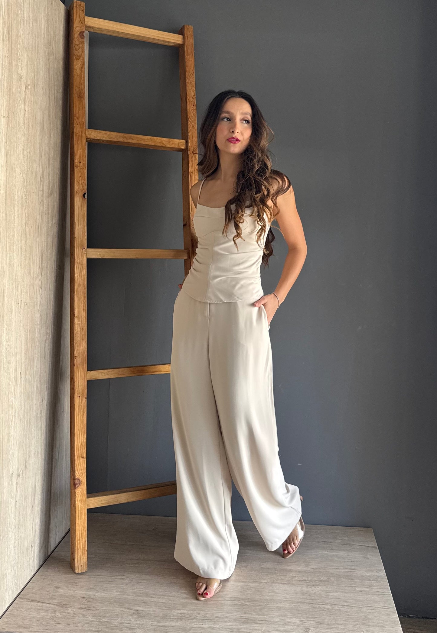 Beige Two Piece Set – Crema crema - vista 3