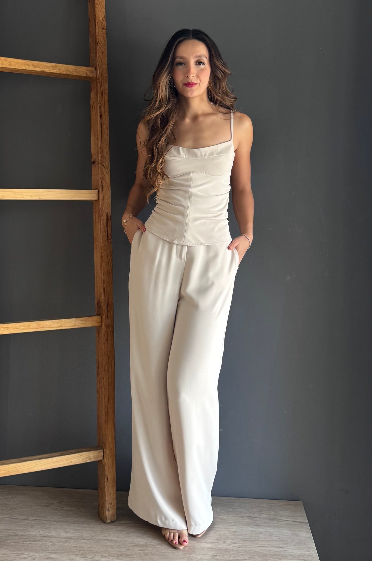 Beige Two Piece Set – Crema crema - vista 4
