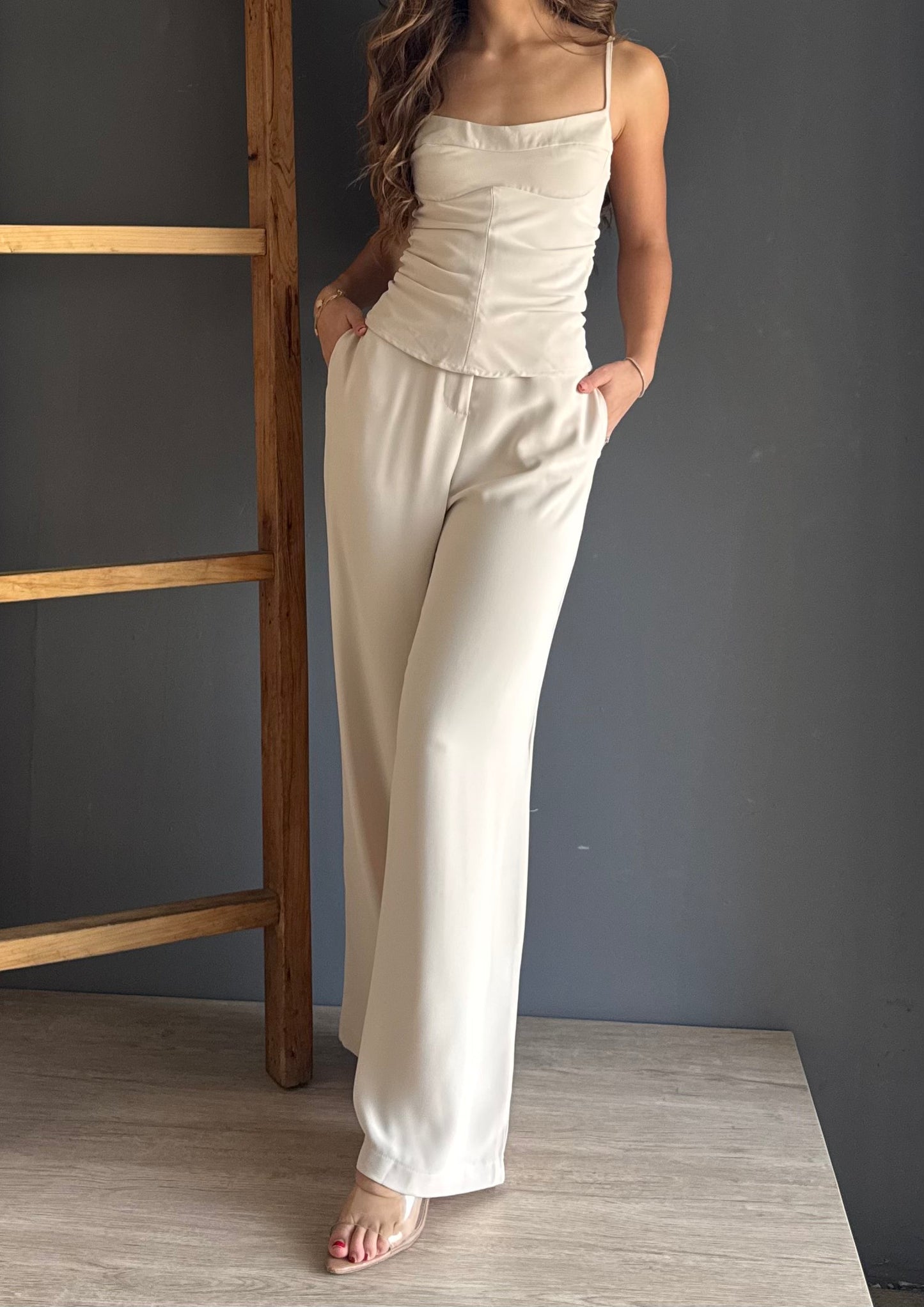 Beige Two Piece Set – Crema crema - vista 5