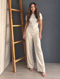 Satin Trousers Ivory