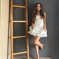 White Floral Mini Dress – Blanco blanco - vista 1