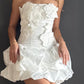 White Floral Mini Dress – Blanco blanco - vista 2