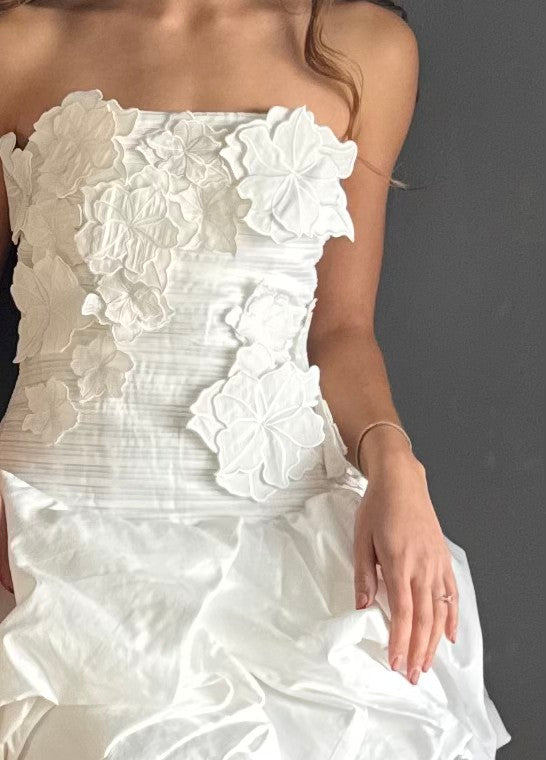 White Floral Mini Dress – Blanco blanco - vista 5