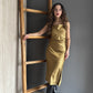 Metallic Midi Skirt Gold – Dorada dorada - vista 2