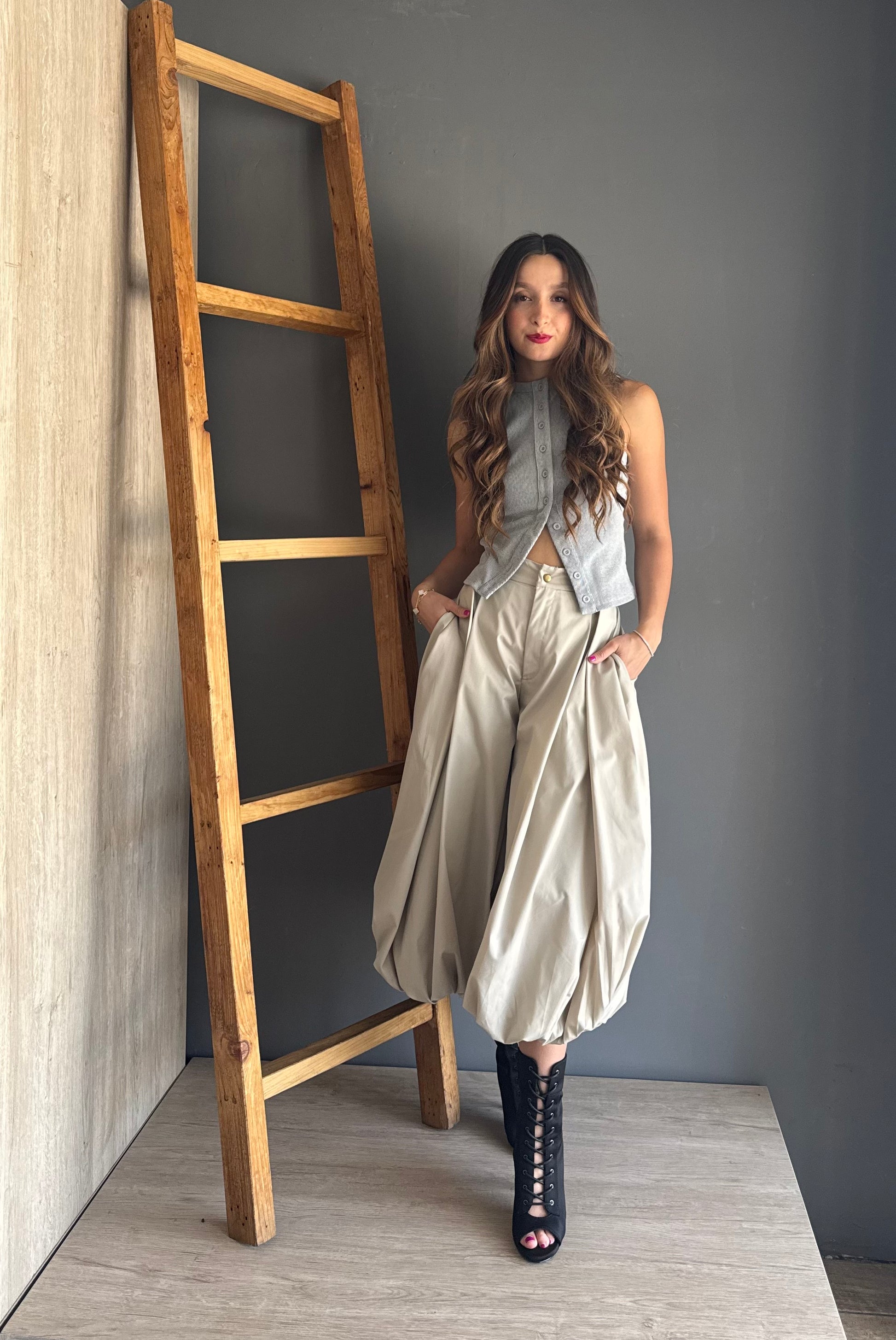 Pantalon Ultra Globo Gris gris - vista 2