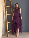 Vestido Corrugado Morado