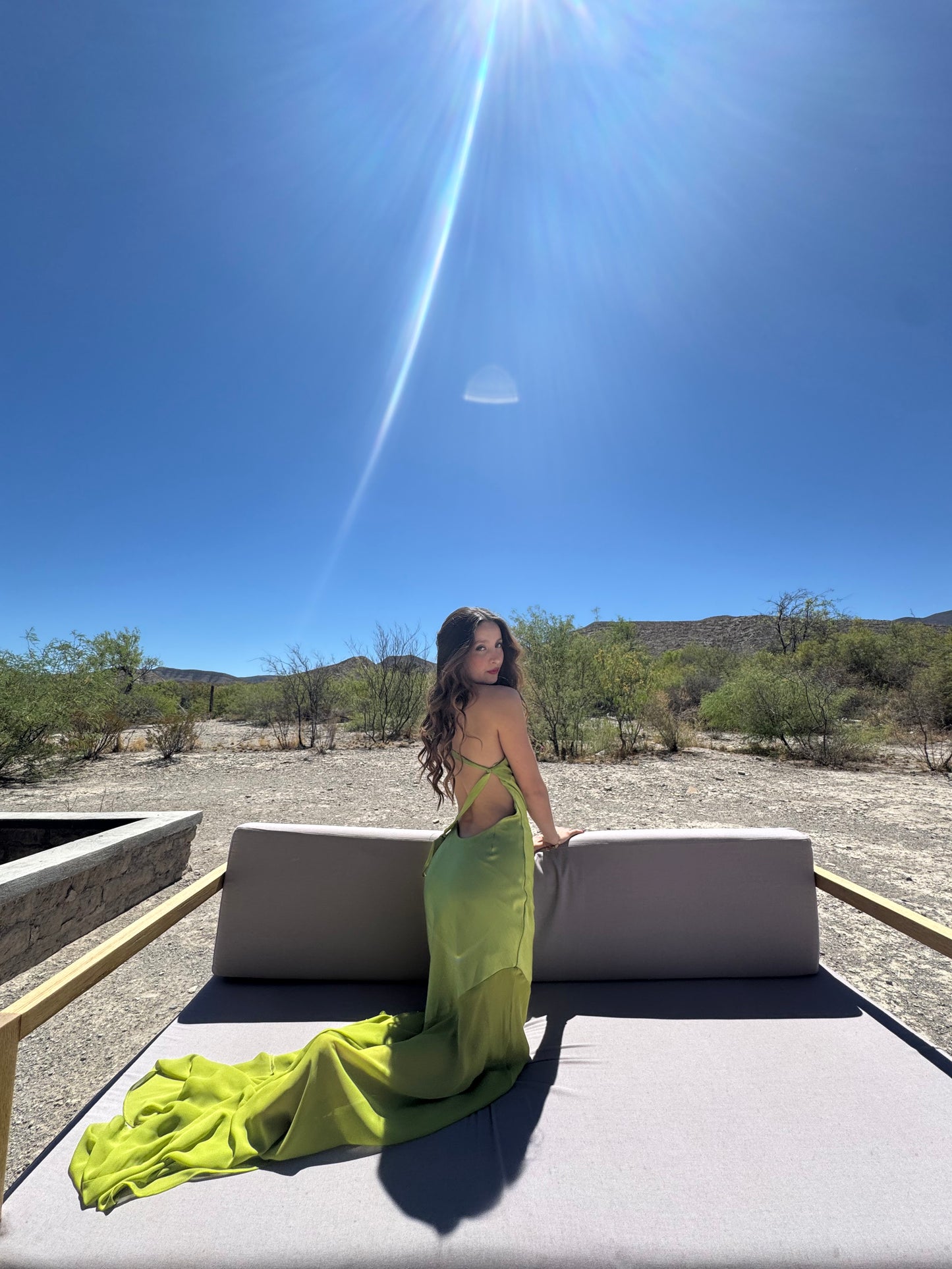 Fable Maxi Dress Lime – Verde Limon verde limon - vista 4