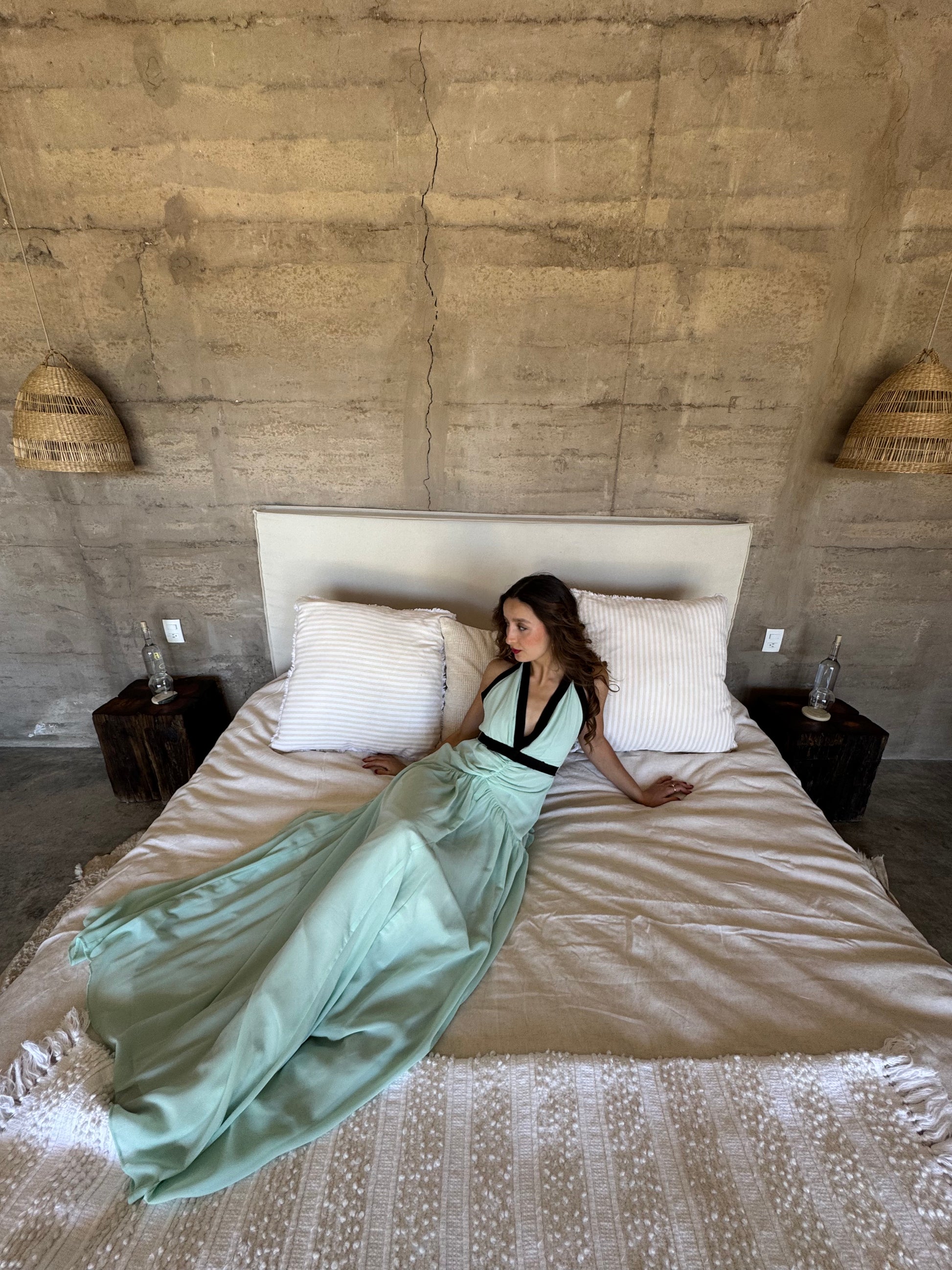 Trim Maxi Dress Mint – Verde Menta verde menta - vista 5
