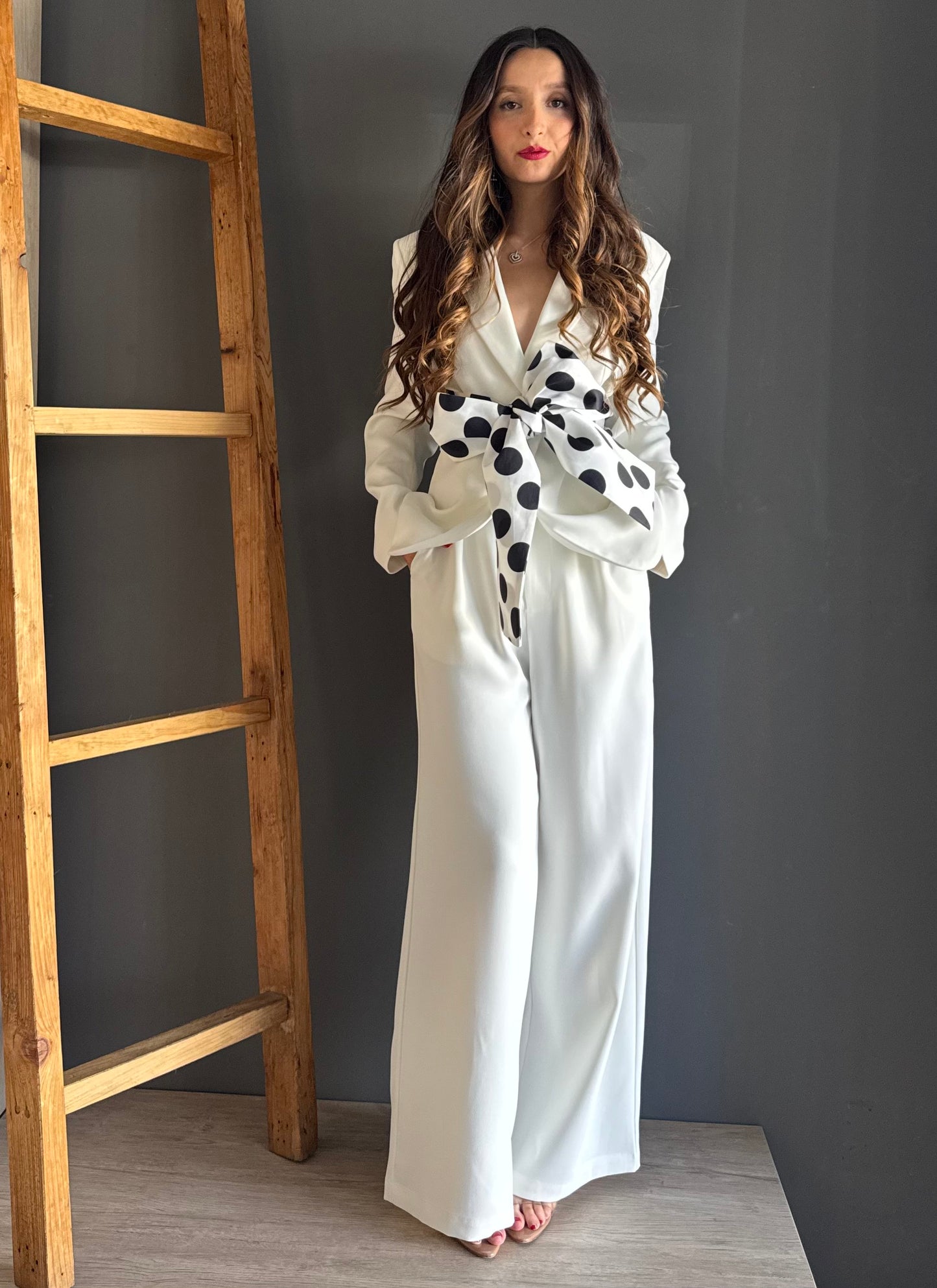 Set Whith Polka Dot White – Blanco blanco - vista 3