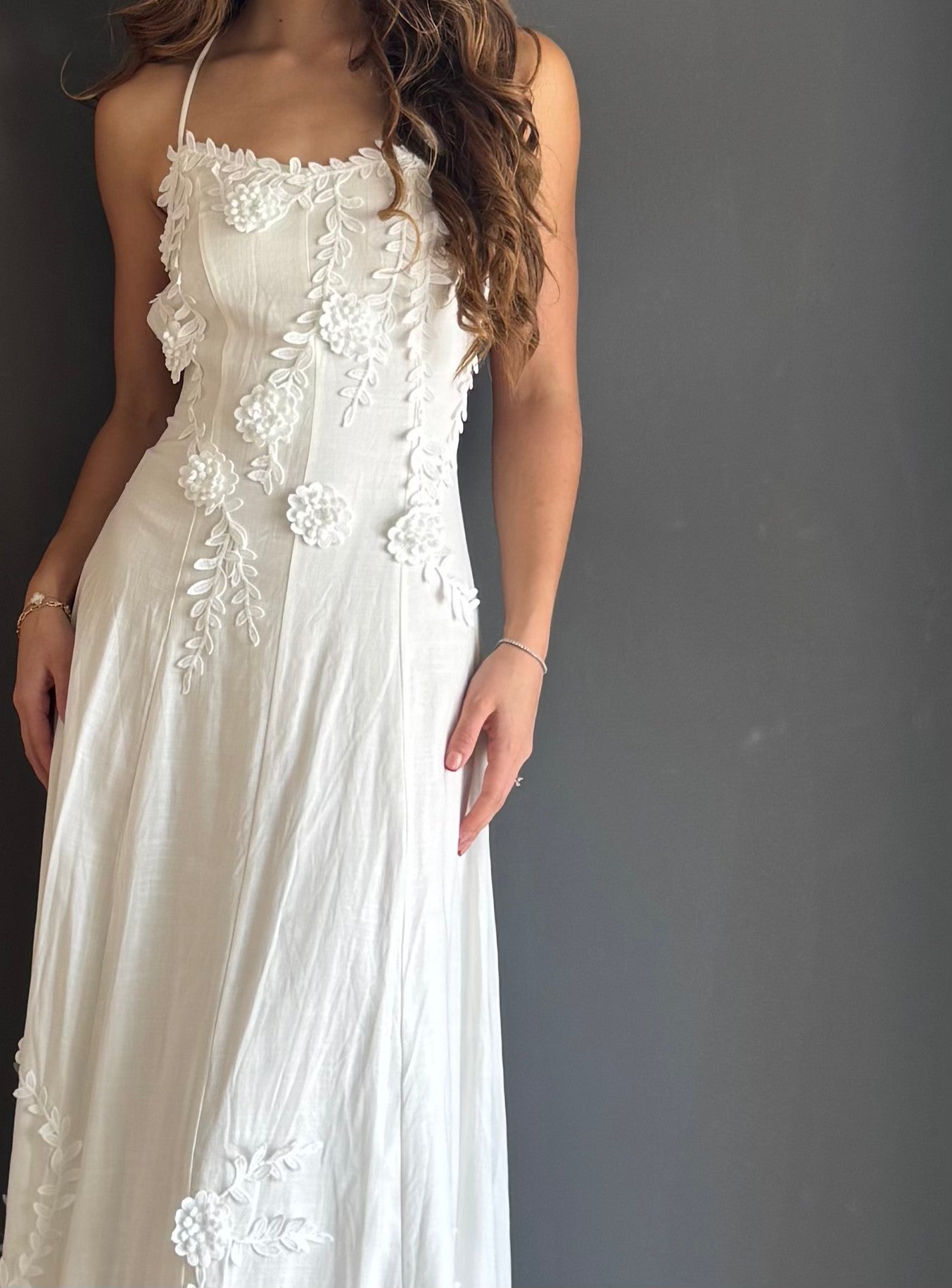 White Beach Maxi Dress – Blanco blanco - vista 2