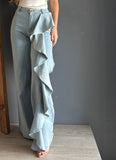 Ruffle Jean – Mezclilla Clara mezclilla clara - vista 1