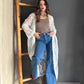 Wide Leg Jeans Light – Mezclilla mezclilla - vista 2
