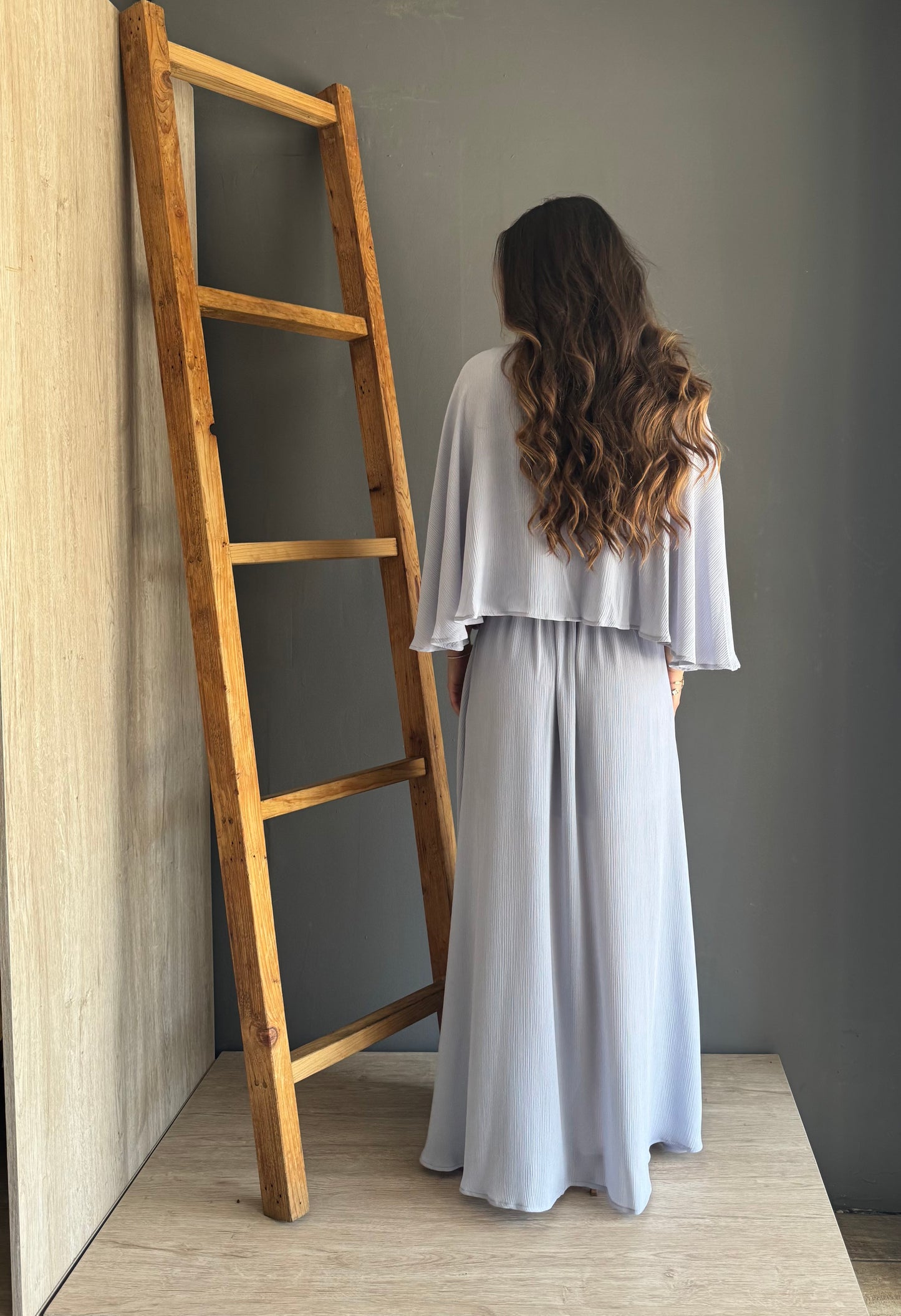 Maxi Dress Light Grey – Azul Acua azul acua - vista 2