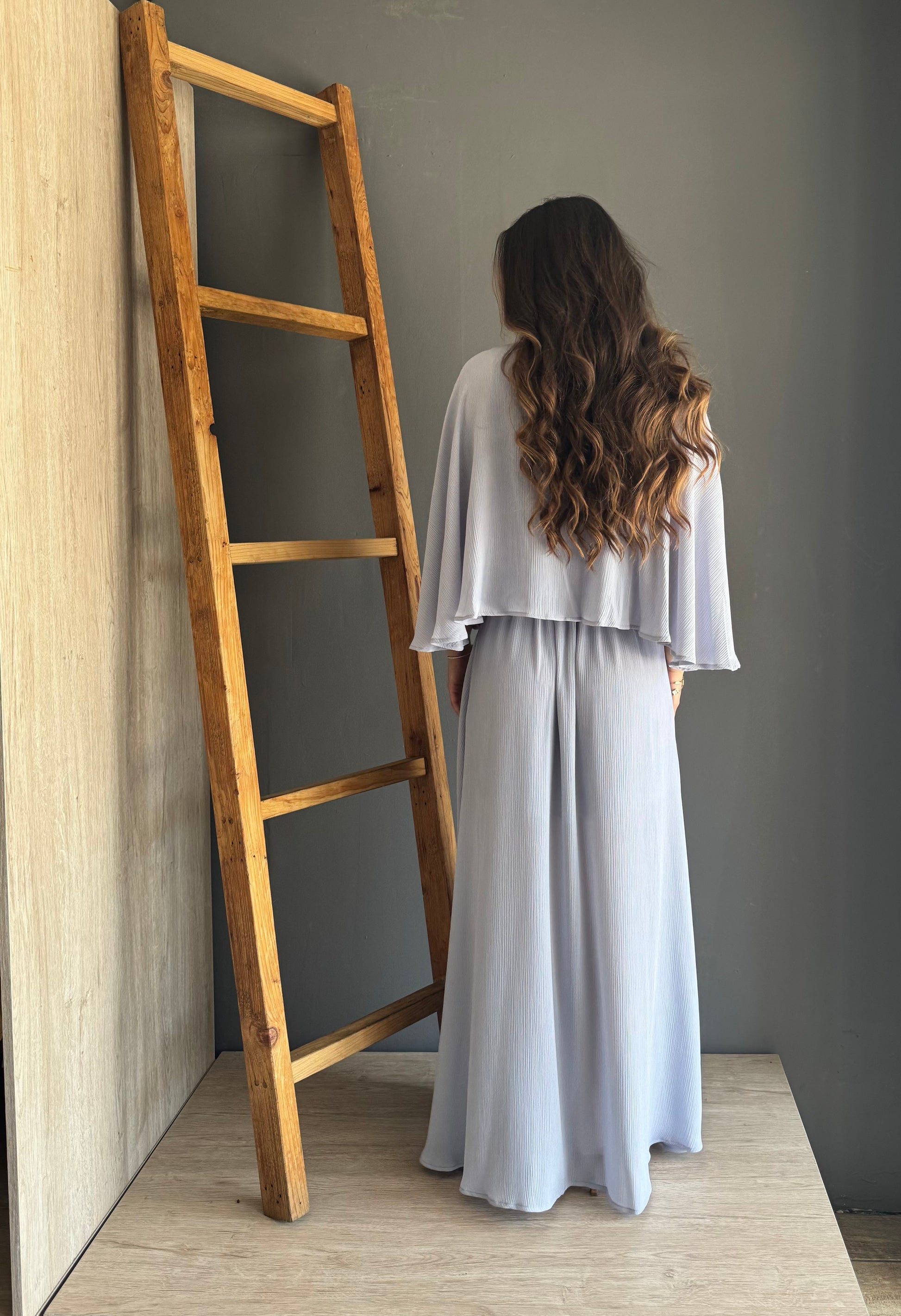 Maxi Dress Light Grey – Azul Acua azul acua - vista 2