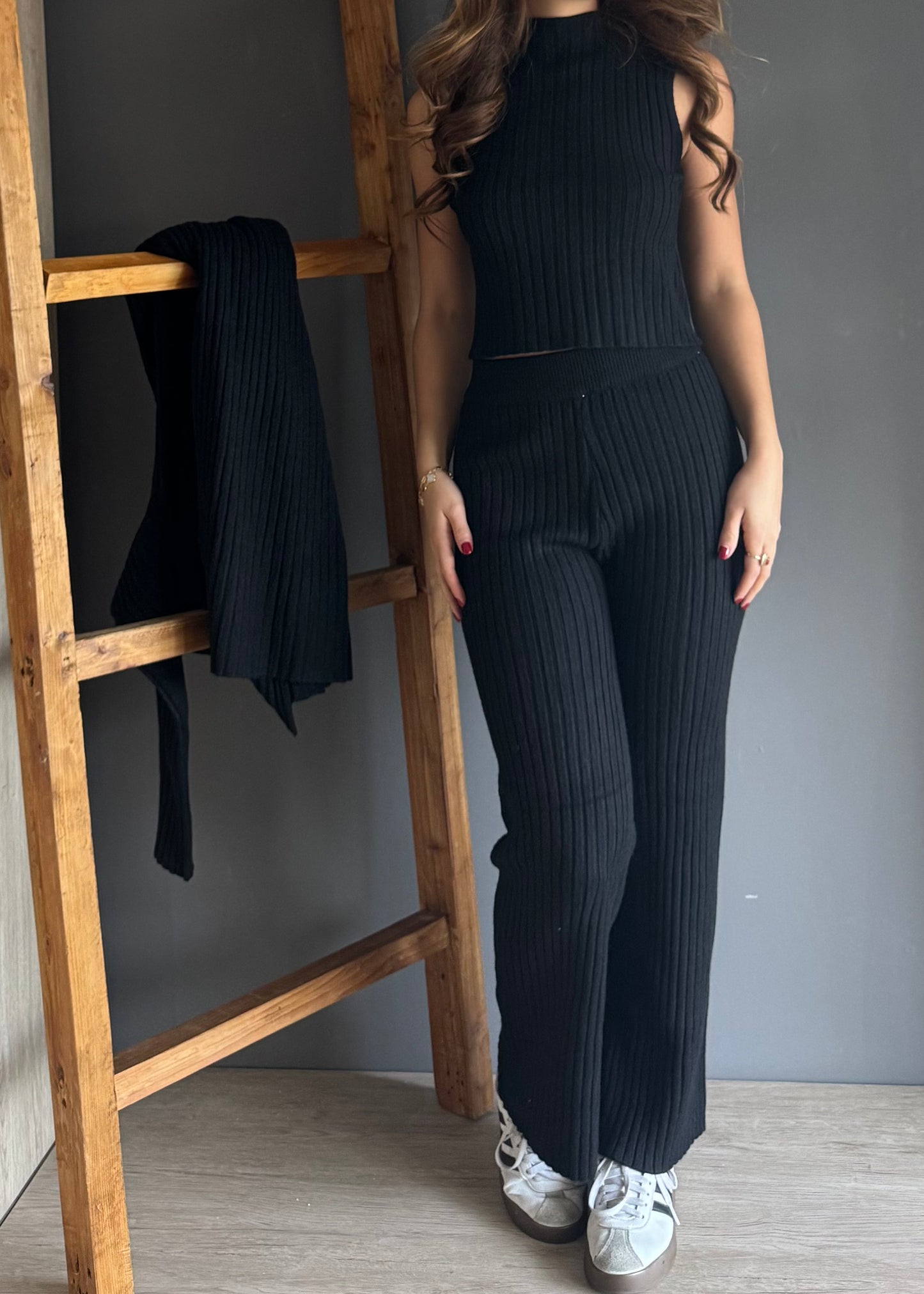 Crossed Jean Dark Blue – Mezclilla mezclilla - vista 2