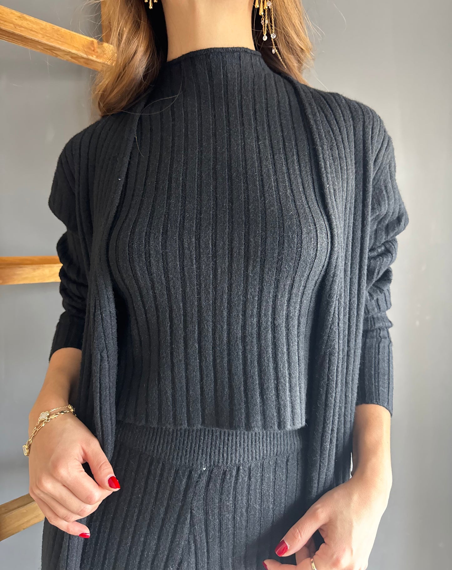 Crossed Jean Dark Blue – Mezclilla mezclilla - vista 3