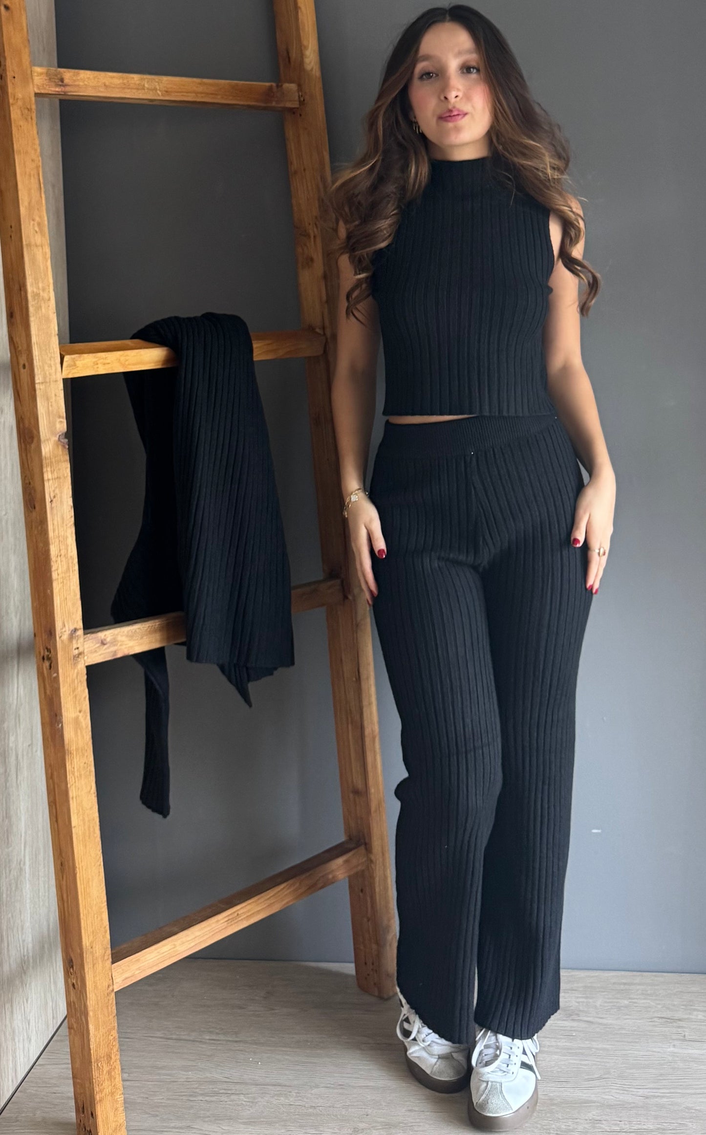 Crossed Jean Dark Blue – Mezclilla mezclilla - vista 4