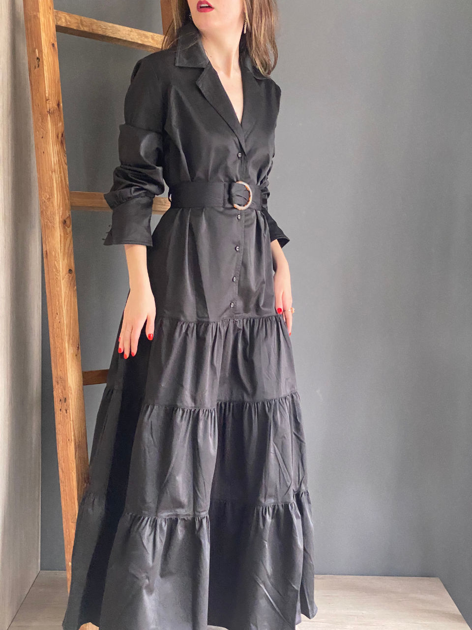 Eliza Black Maxi Dress