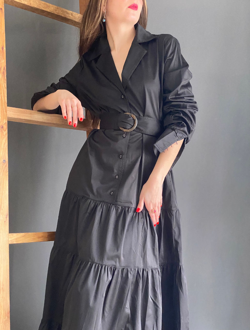 Eliza Black Maxi Dress