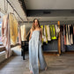 Delilah Gray Linen Jumpsuit