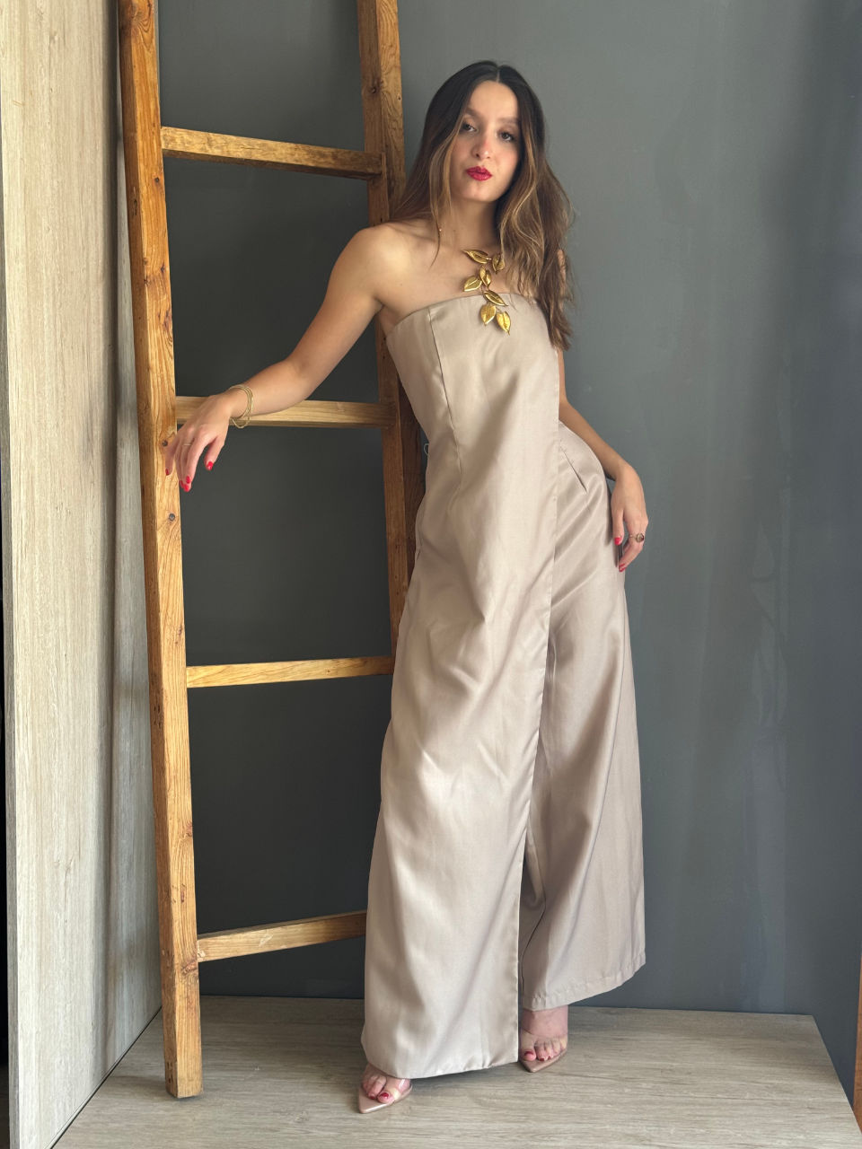 Delilah Satin Jumpsuit
