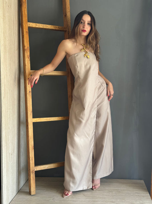 Delilah Satin Jumpsuit